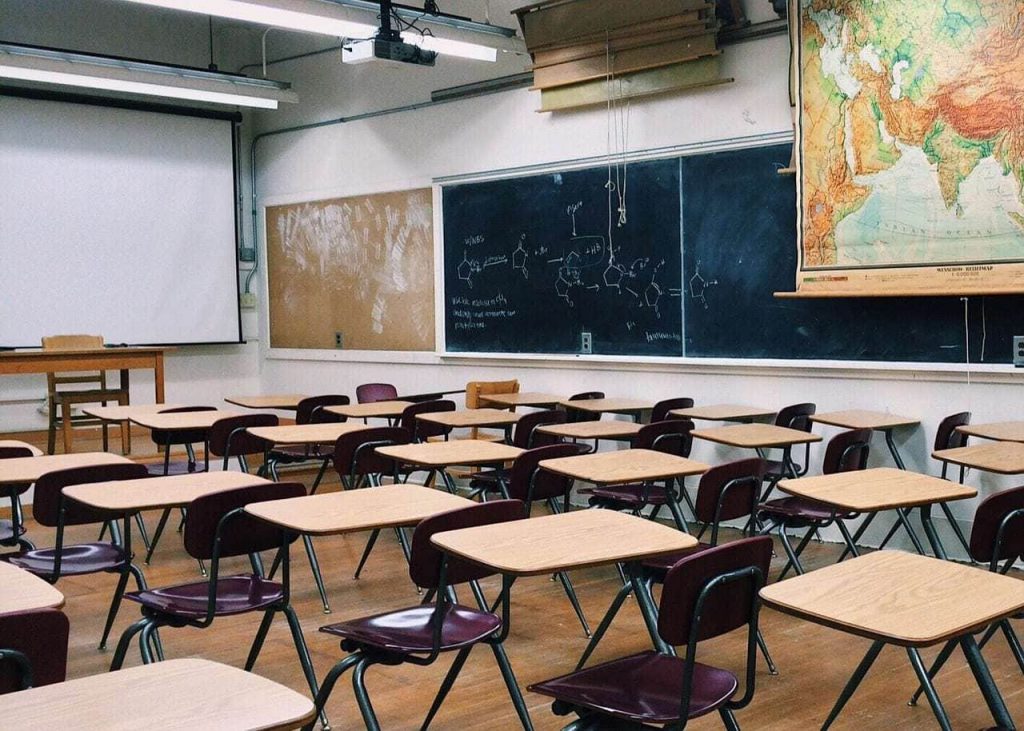 Empty classroom