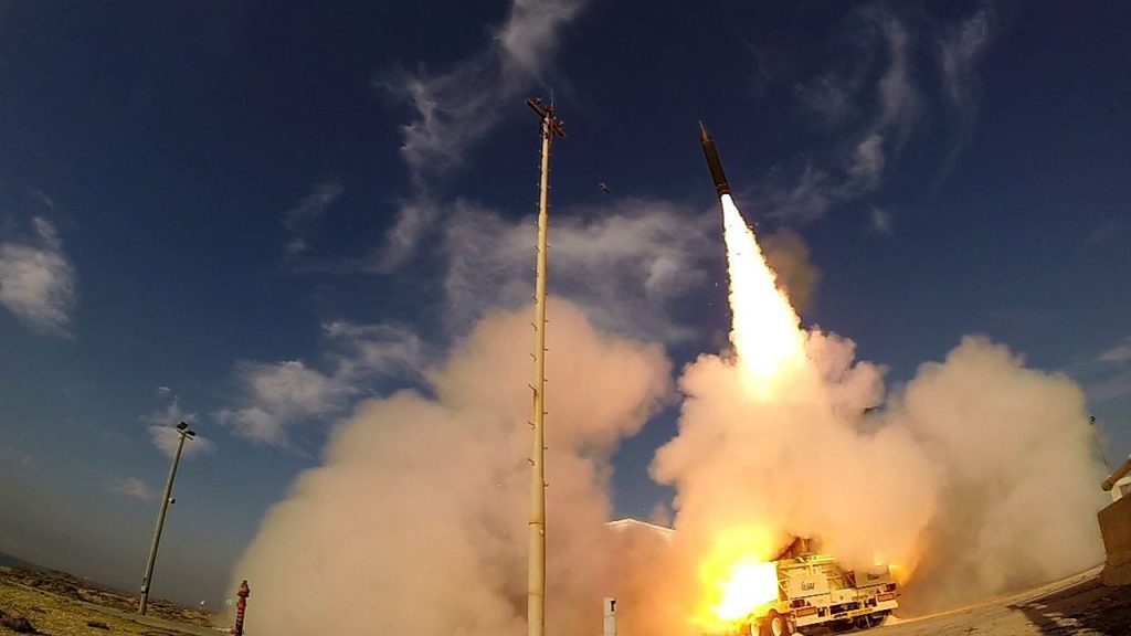 Israel's Arrow missile launch