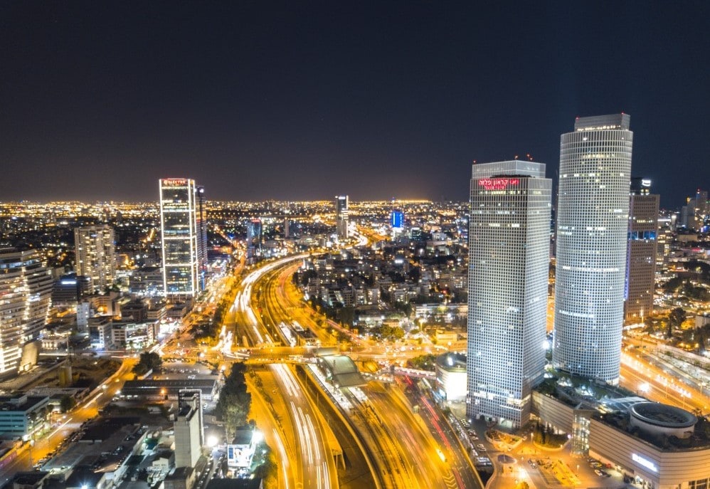 Tel Aviv at night