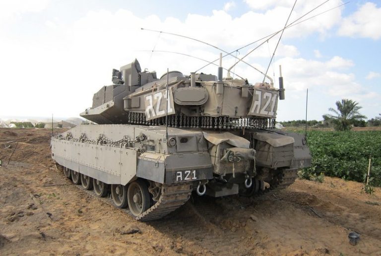 IDF vehicle near Gaza