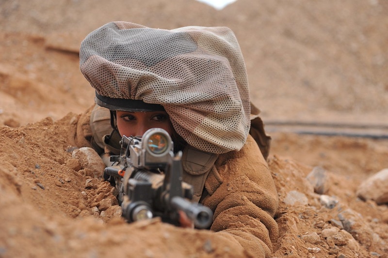 IDF female soldier