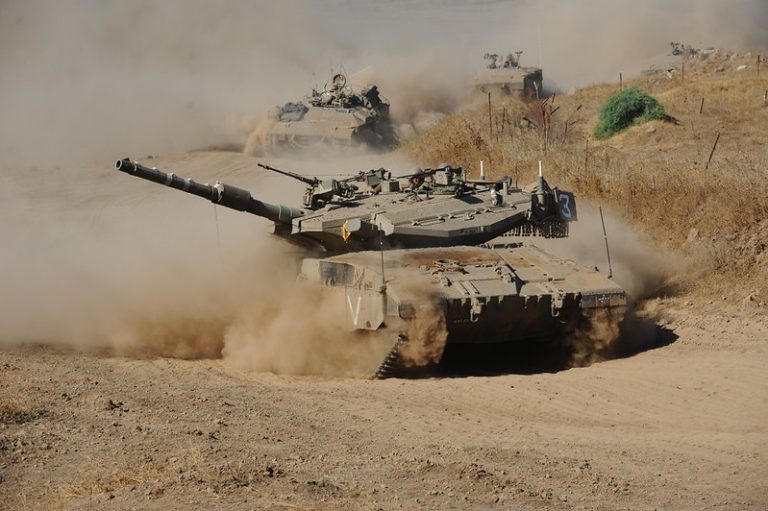 IDF tanks on road